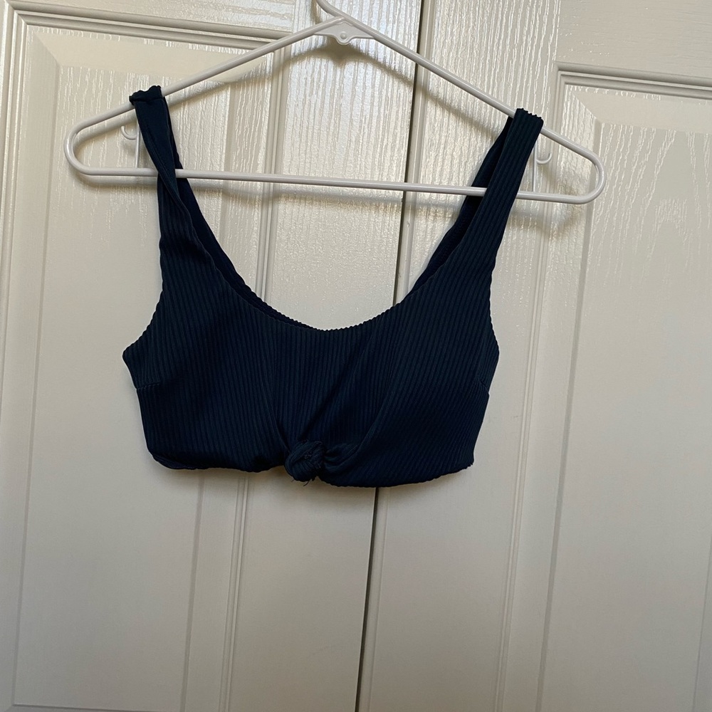 Hollister swim navy blue bikini top